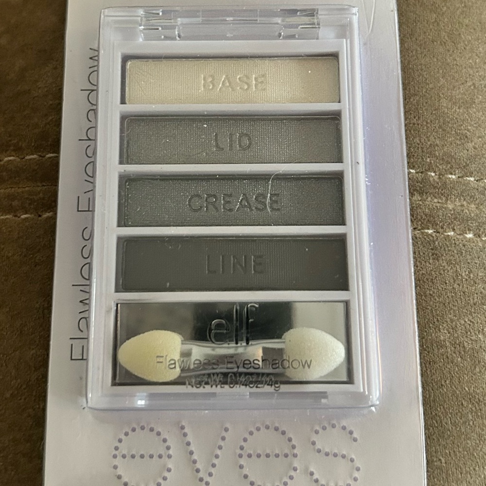 ELF Flawless Eyeshadow Palette in Neutral Gray and Cream Tones